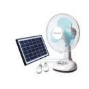 Duravolt 12 inch solar rechargeable table fan DRF-12TS with bulbs