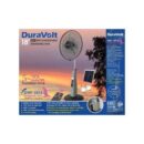 Duravolt 18 inch solar rechargeable fan DRF-3918 Kangaroo with bulb