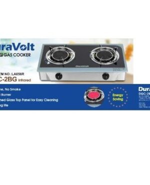 Duravolt 2 burner gas cooker DGC-2BG