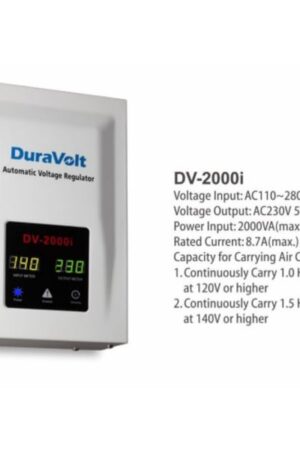 Duravolt DV 2000i (2kva) Automatic Voltage Stabilizer Wall Mount efficient