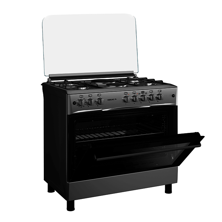 Maxi 60x90 INOX 4+2 Burner Gas Cooker – Oven & Auto Ignition - Image 3