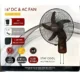 Century FRCB 40-DC 16-Inch AC/DC Wall Fan