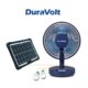 Duravolt DRF-12LB 12-Inch Rechargeable Fan – Solar & LED Bulbs