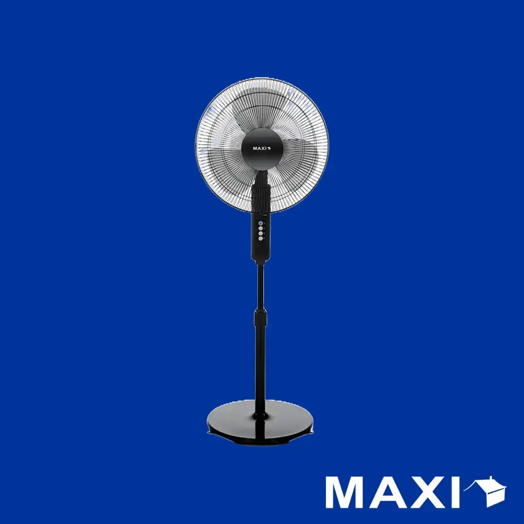 Maxi 40-19MR Standing Fan 16 inch Black – 3-Speed, Oscillating - Image 3