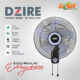 GSR DZIRE 16-Inch Gray Wall Fan – Sleek Cooling Style