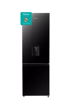Hisense 349 Liters Bottom Freezer Glass Door Refrigerator with Dispenser Black 349DR in Nigeria