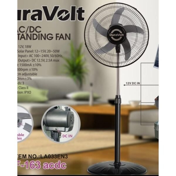 Duravolt 16 Inch AC/DC Standing Fan DSF-163ACDC Price in Nigeria ...