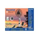 Duravolt 4 in 1 rechargeable standing fan DRF-3918 with solar panel