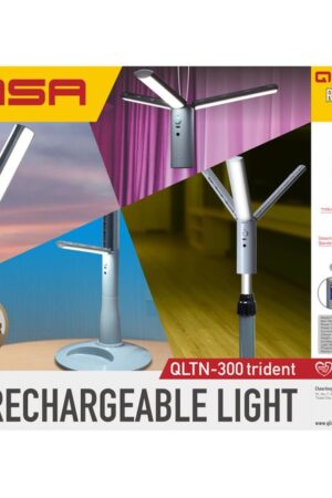 Qasa QLTN-300 Trident Rechargeable LED Torch Table Lamp Nigeria