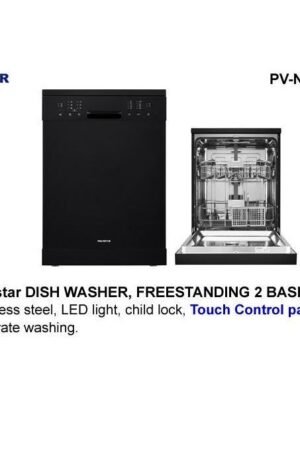 Polystar 2 Baskets Dishwasher Free Standing with Touch Control Panel Nigeria