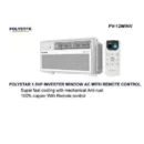 Polystar PV-12WINV 1.5HP Window Mounted Inverter Air Conditioner Nigeria