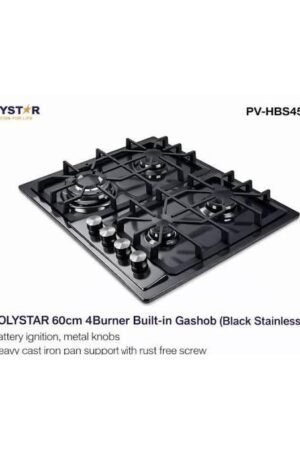 Polystar PV-HBS4501B 4 Burner Gas Cooker Hob Nigeria