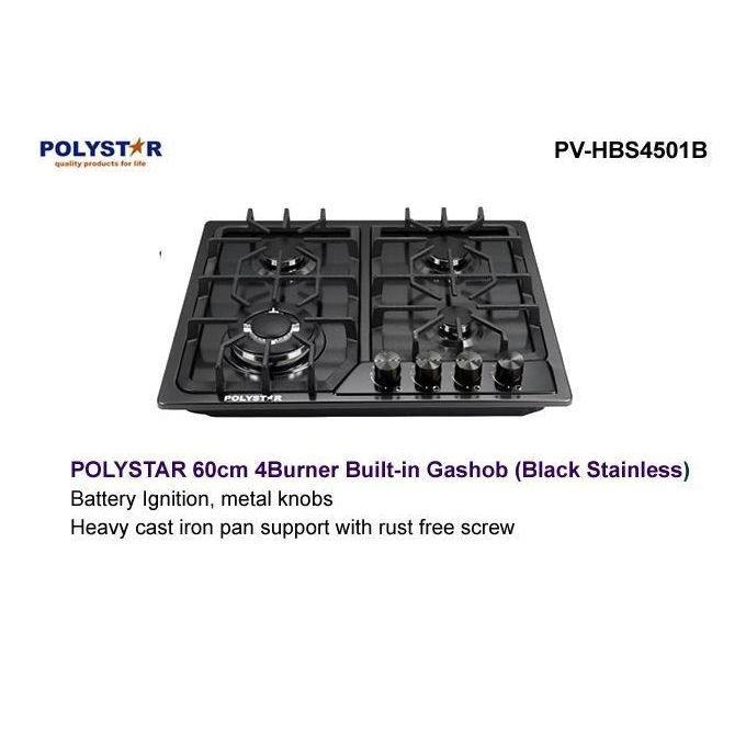 Polystar PV-HBS4501B 4 Burner Gas Cooker Hob Nigeria
