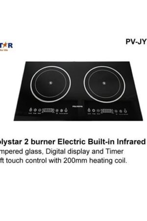 Polystar PV-JY502GA 2 Burner Electric Built-In Infrared Cooker Nigeria