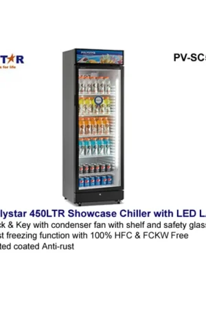 Polystar PV-SC526D 450 Liters Showcase Beverage Chiller with Lamp Nigeria