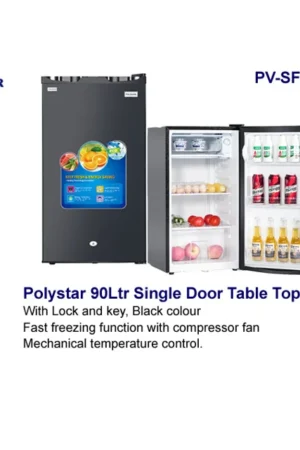Polystar PV-SF180BB 90L Single Door Table Top Refrigerator Nigeria