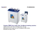 Polystar PV-WDW10KG 10Kg Twin Tub Manual Washing Machine Nigeria