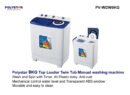 Polystar PV-WDW9K 9Kg Twin Tub Manual Washing Machine Nigeria