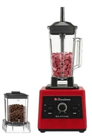 Binatone BLG-810 Red Turbo Power High-Speed Blender and Grinder 800W Nigeria