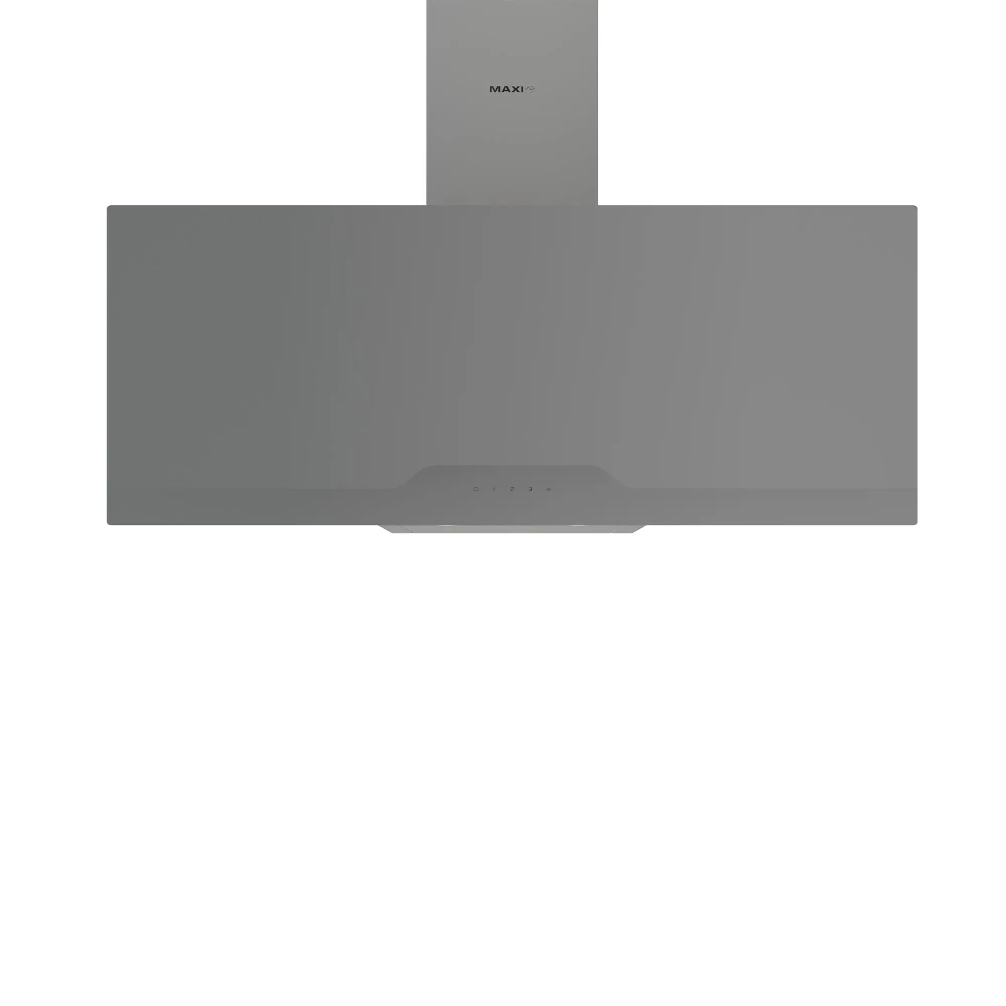 Maxi 0029GR 90cm Angled Curved Grey Glass Range Hood Nigeria