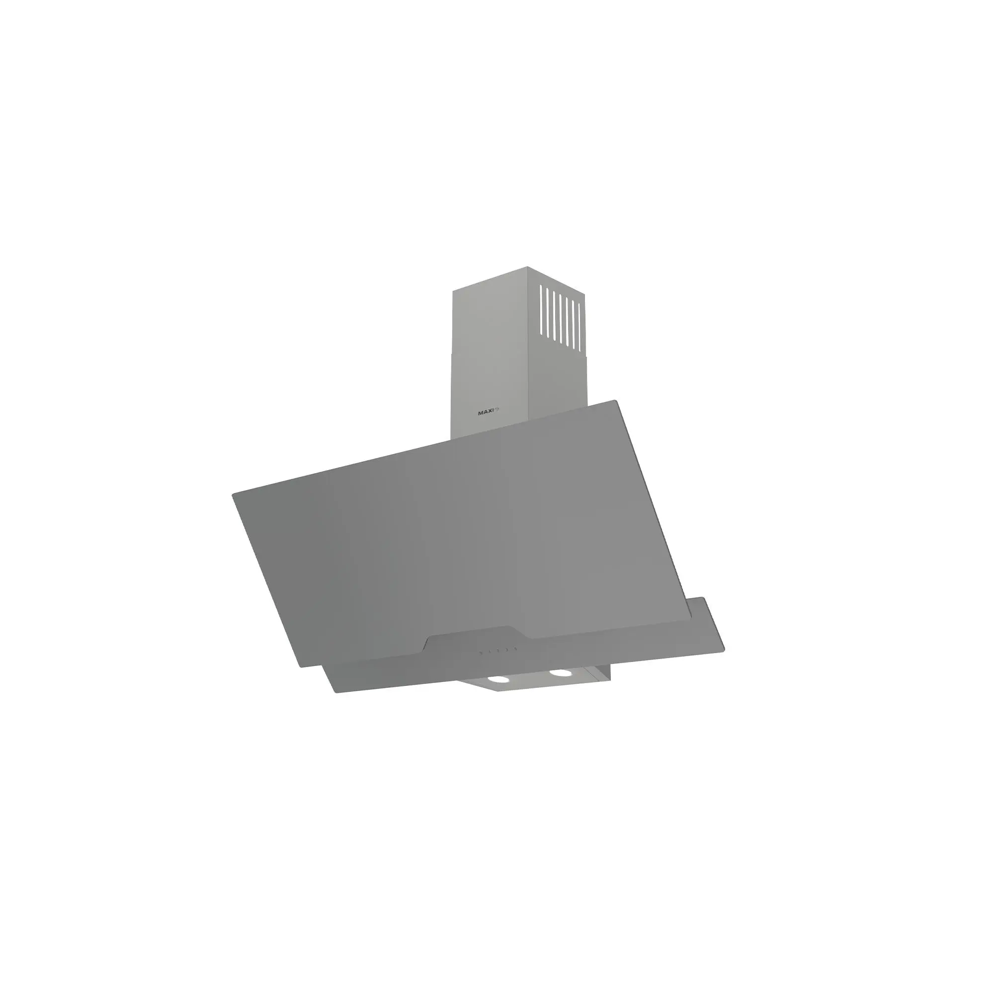 Maxi 0029GR 90cm Angled Curved Grey Glass Range Hood Nigeria