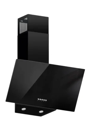 Maxi D001BL 60cm Angled Curved Black Glass Range Hood Nigeria