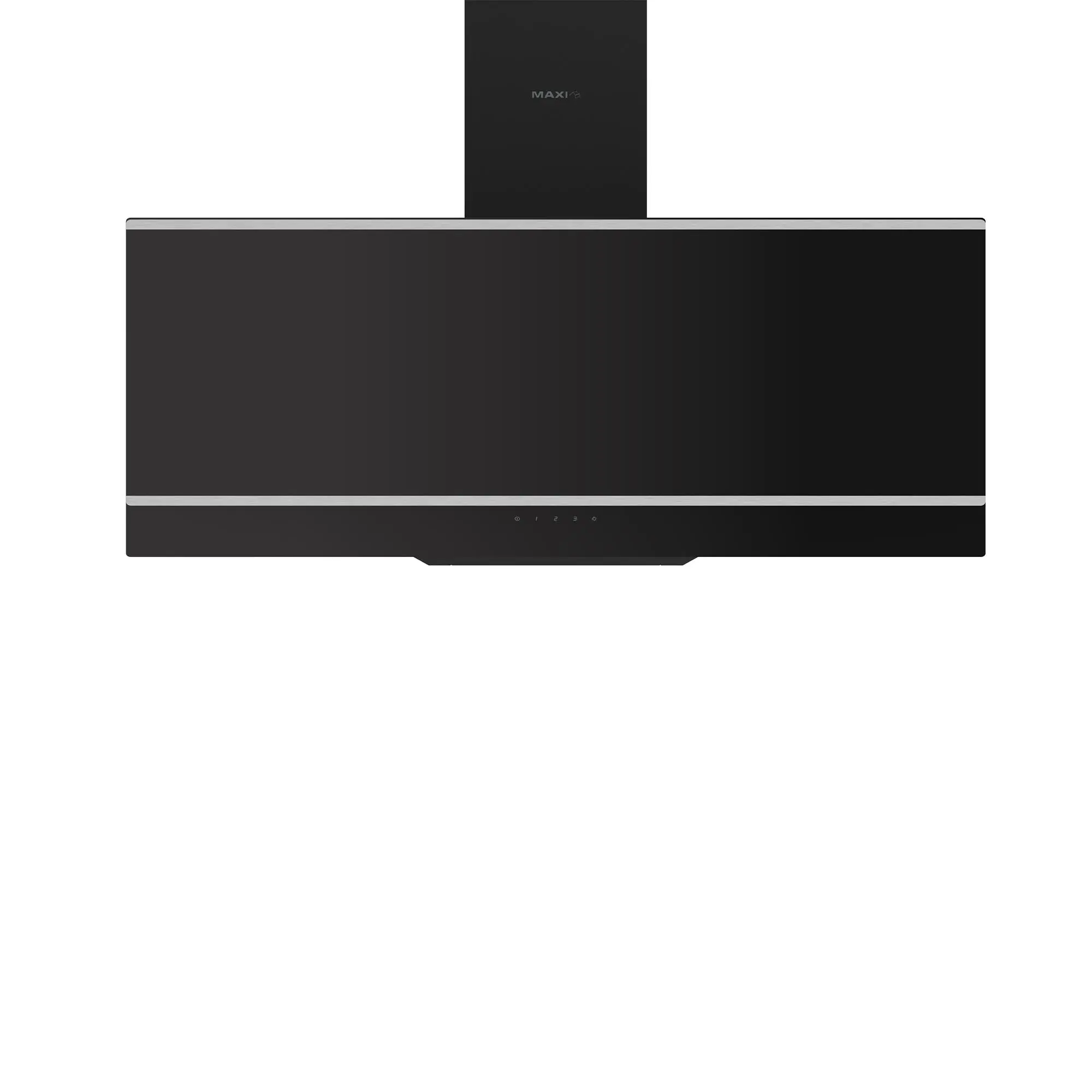 Maxi D0029BL 90cm Angled Curved Black Glass Range Hood Nigeria
