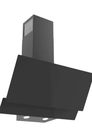 Maxi D002BL 60cm Angled Curved Double Black Glass Range Hood Nigeria