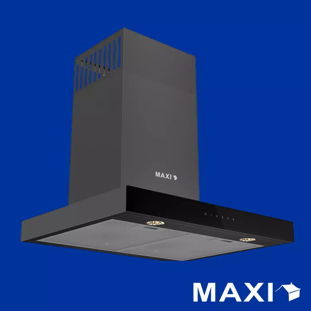 Maxi D011BL 90cm T-Type Black Glass Range Hood Nigeria