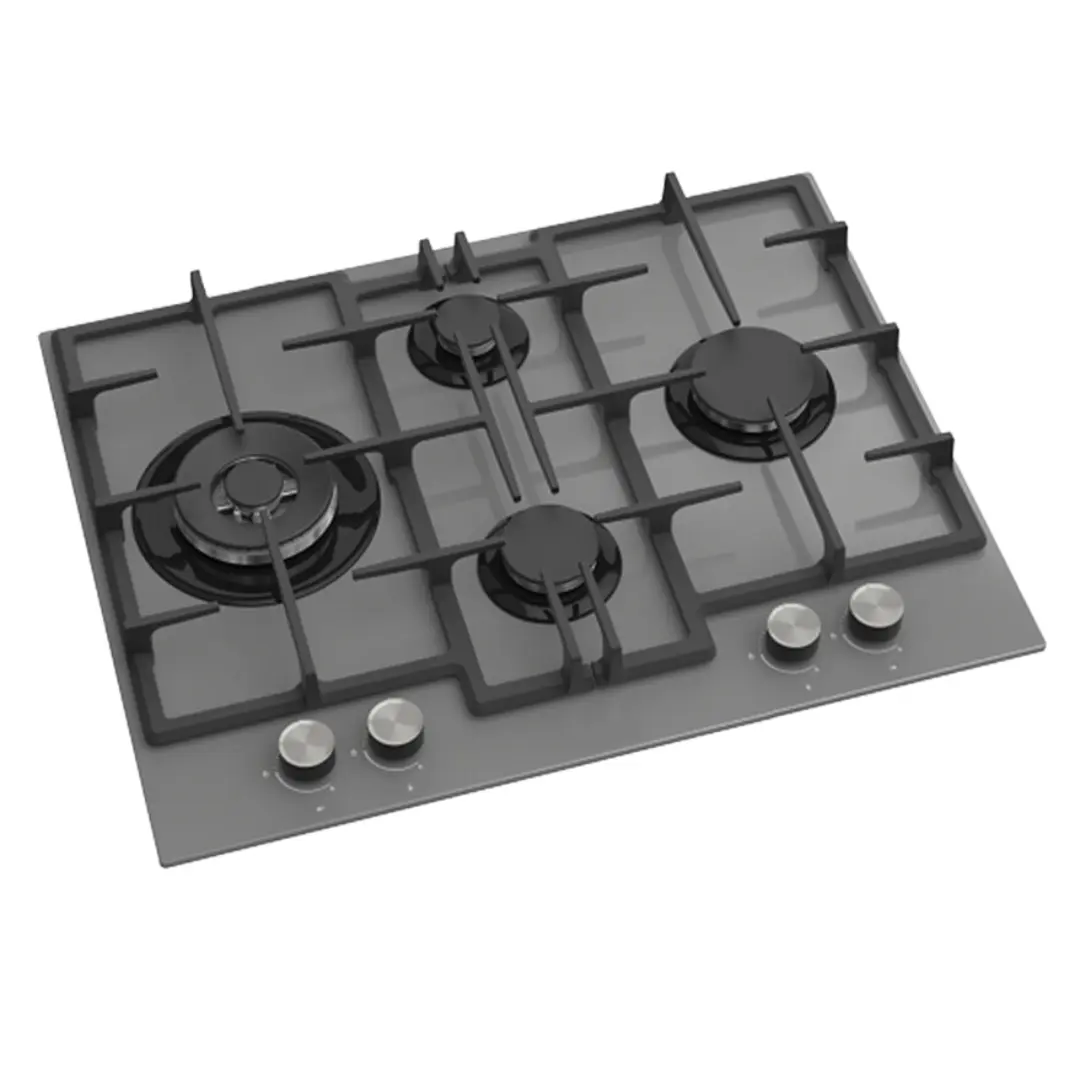 Maxi ED078W 4 Burner Tabletop Gas Cooker Grey Glass Nigeria