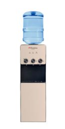 Binatone WTD-2001 gold and black water dispenser with refrigerator
