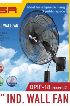 QASA QPIF-18 Exceed2 18-inch heavy-duty industrial wall fan